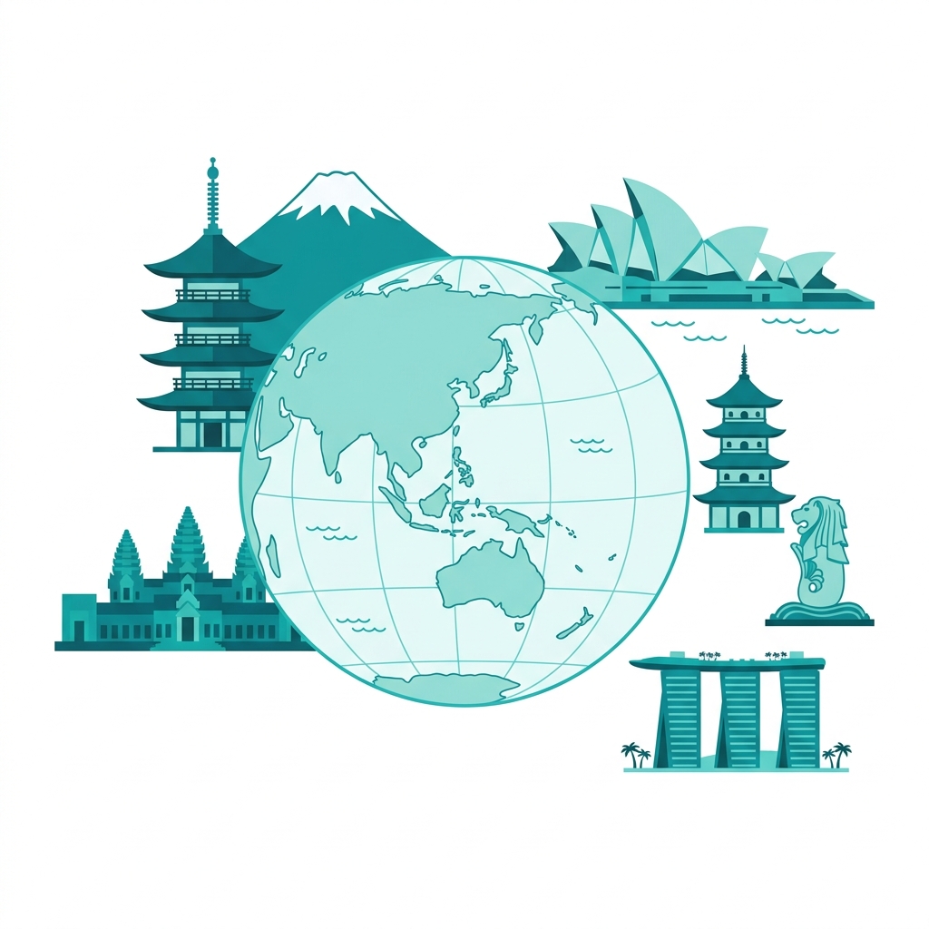 Asia-Pacific illustration